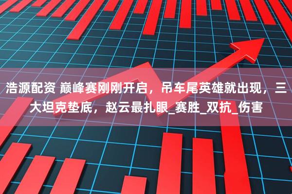 浩源配资 巅峰赛刚刚开启，吊车尾英雄就出现，三大坦克垫底，赵云最扎眼_赛胜_双抗_伤害