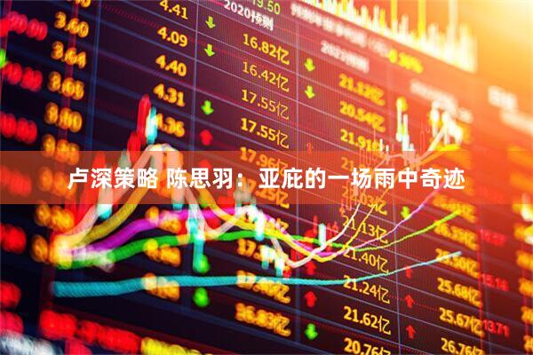 卢深策略 陈思羽：亚庇的一场雨中奇迹